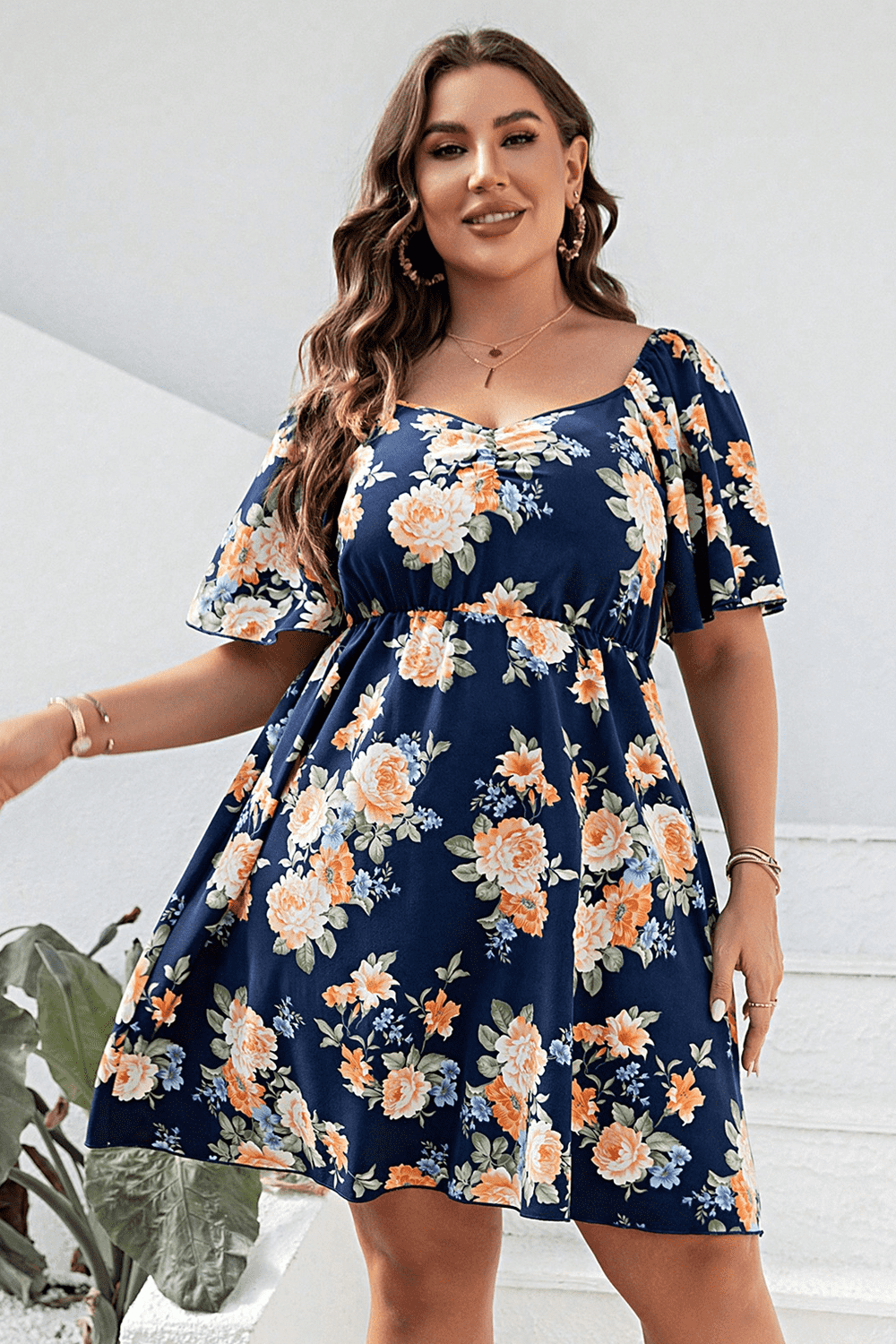 Womens Clothing Jcpenney Womens Summer Dresses Plus Size Floral Print V-Neck Flutter Sleeve Mini Dress Midnight Daisy Boutique Womens Clothing Jcpenney Womens Summer Dresses Plus Size Floral Print V-Neck Flutter Sleeve Mini Dress Midnight Daisy Boutique